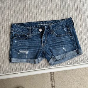 American Eagle distressed shorts